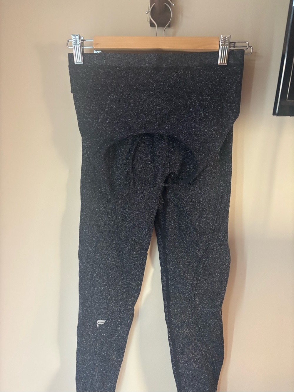 Title: Fabletics Black Sparkle High-Waisted Leggings | Full Length | S